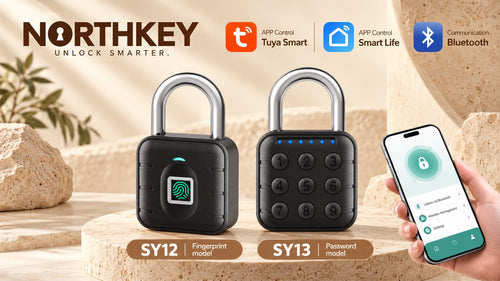 NorthKey SY12 fingerprint smart padlock with Tuya Smart app control