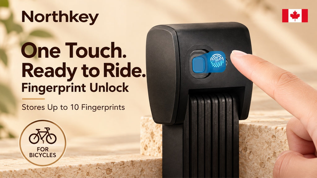 NorthKey WZ01 Smart Bike Lock – Fingerprint Folding Lock