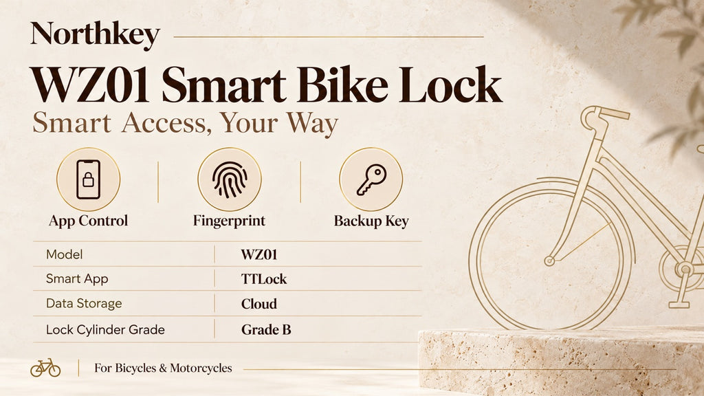 NorthKey WZ01 Smart Bike Lock – Fingerprint Folding Lock