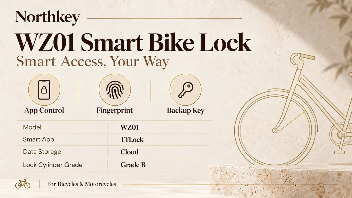 NorthKey WZ01 Smart Bike Lock – Fingerprint Folding Lock