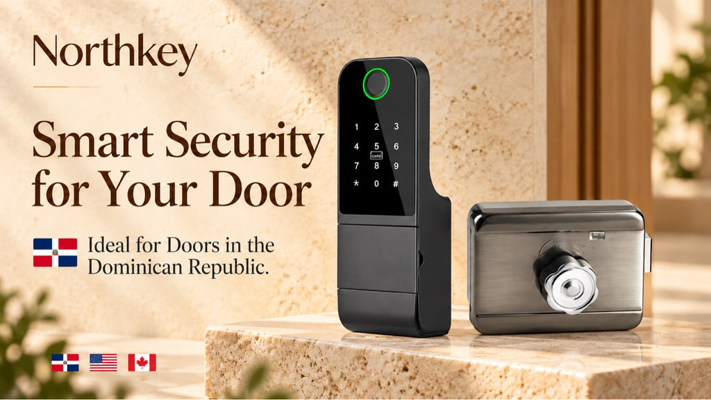 NorthKey WL06 Smart Rim Lock – WiFi Fingerprint Keyless Entry