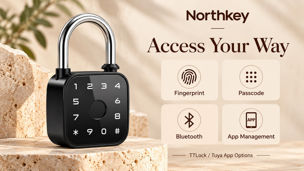 NorthKey WG02 Smart Padlock – Fingerprint with Tuya App