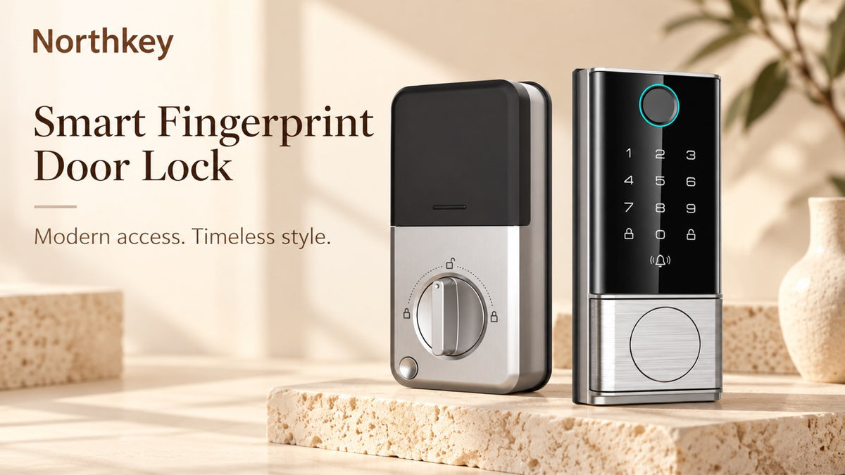 NorthKey WX07 Smart Deadbolt – WiFi Fingerprint Keyless Entry Door Lock