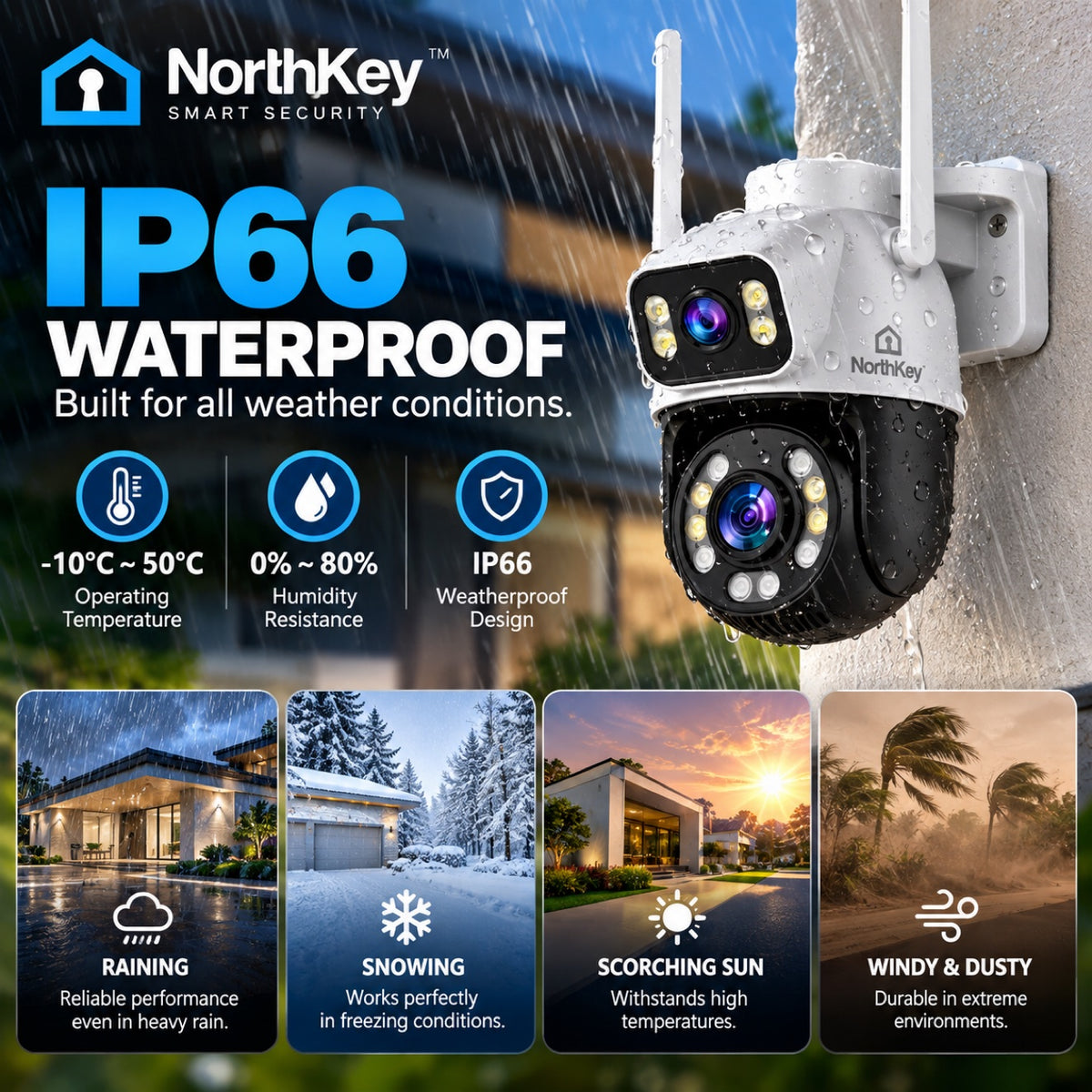 NorthKey IP66 waterproof security camera