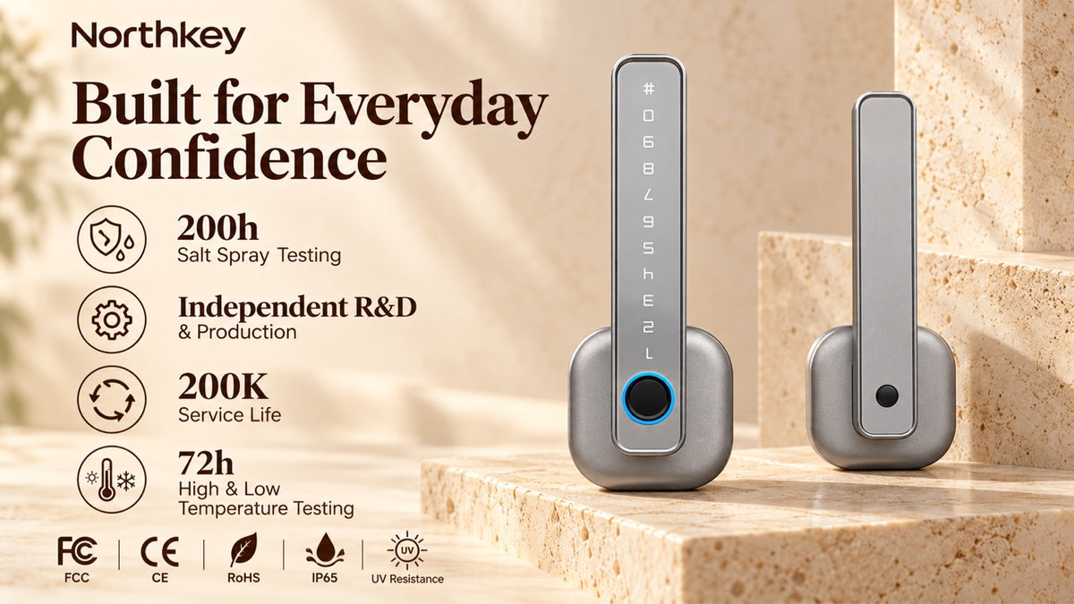 NorthKey WF19 Smart Lever Lock – Fingerprint Keyless Entry