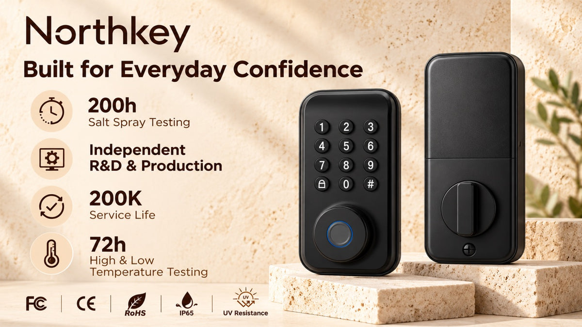 NorthKey WX02 Smart Deadbolt – WiFi Fingerprint Keyless Entry