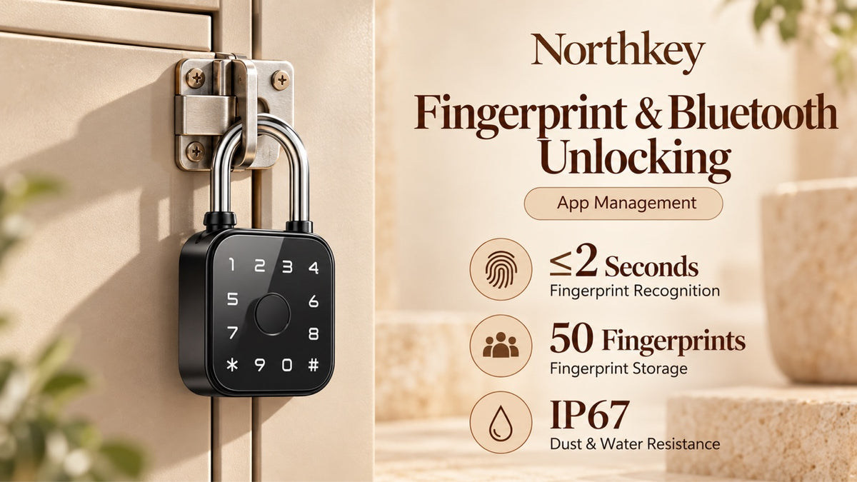 NorthKey WG02 Smart Padlock – Fingerprint with Tuya App